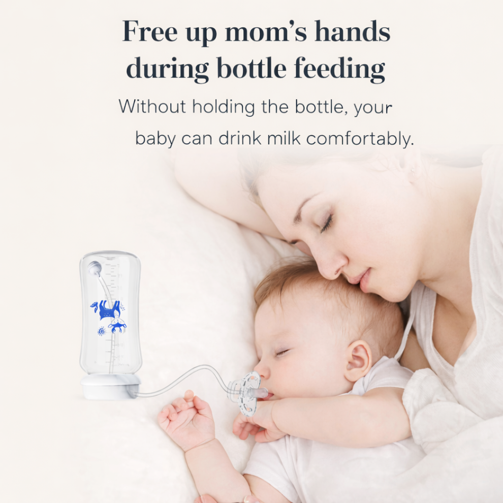 Bubs&Cubs™- Weighted Straw Baby Bottle